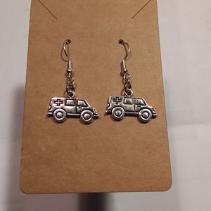 Ambulance Earrings